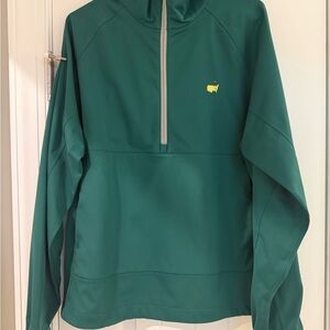 Masters Tech Green Half-Zip Pullover with Yellow Logo